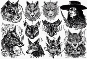 ANIMAL ZORRO tattoo idea