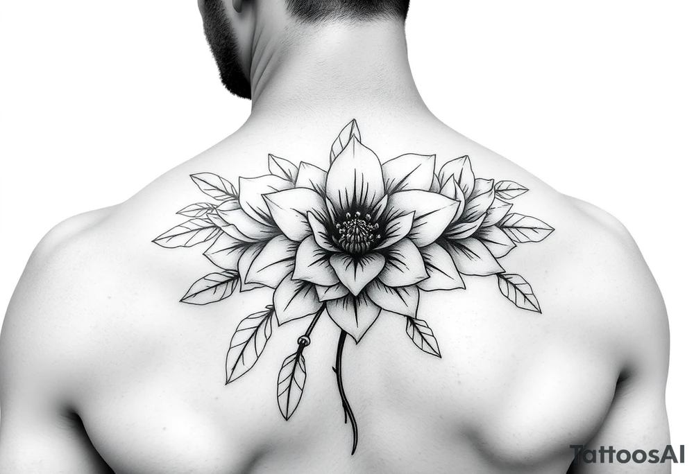 July December January birth flower tattoo idea