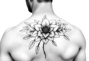 July December January birth flower tattoo idea