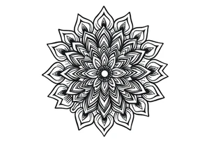 mandala with variation tattoo idea