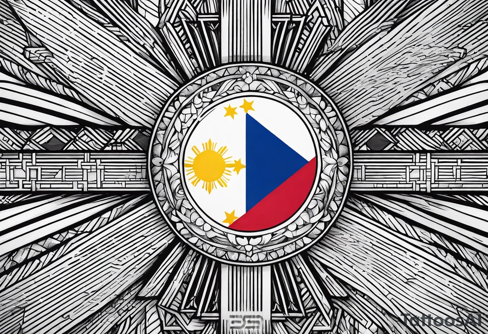 Filipino flag tattoo idea