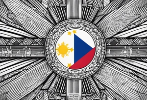 Filipino flag tattoo idea