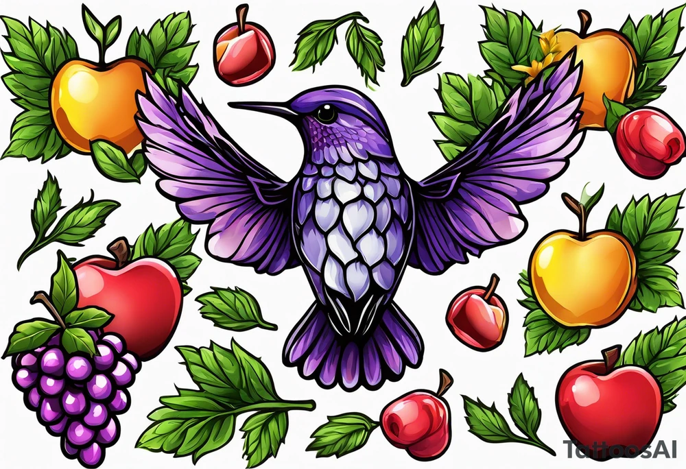 Hops, Rosemary, Thyme, Sage, Juniper, Corn, Wheat, Rose, Sunflower, Cherry blossom, Apple blossom, Honeycomb, Maple leaves, Violet/primrose, Carrot, Cherry, Apple/apple core, Acorns

Hawk, Lightbulb, Hummingbird tattoo idea
