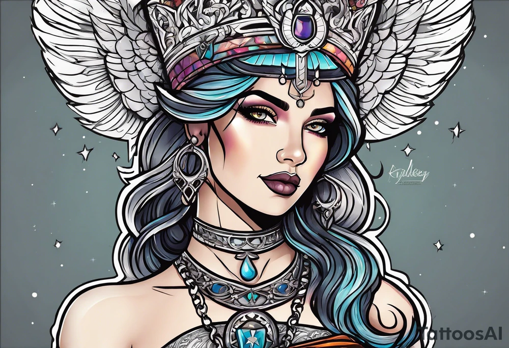 Justicia Goddess . tattoo idea