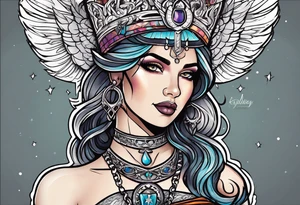 Justicia Goddess . tattoo idea