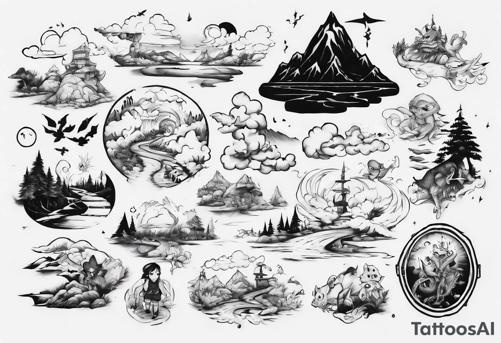 “I took another step, as I walk out the door on this endless road behind me” tattoo idea