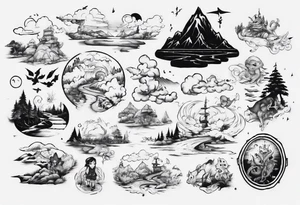 “I took another step, as I walk out the door on this endless road behind me” tattoo idea