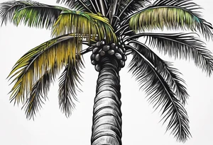 tall quindio wax palm tattoo idea