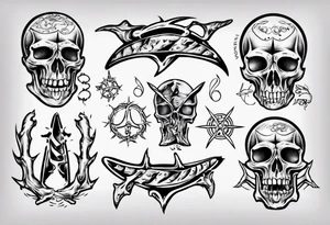 tuna bones tattoo idea