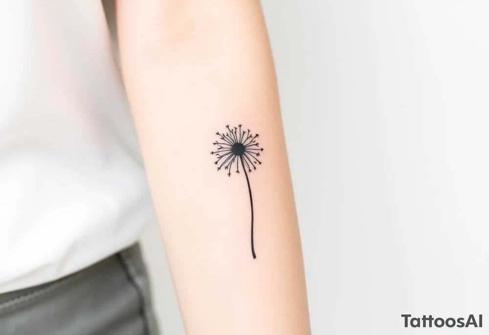 dandelion tattoo idea