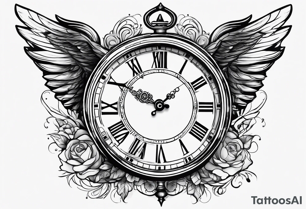 Minimalistic 11:11 angel number clock tattoo idea