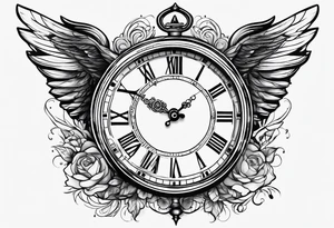 Minimalistic 11:11 angel number clock tattoo idea
