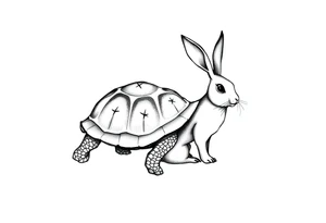Tortoise and hare tattoo idea