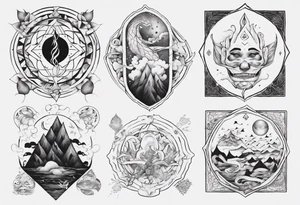 The four elements tattoo idea