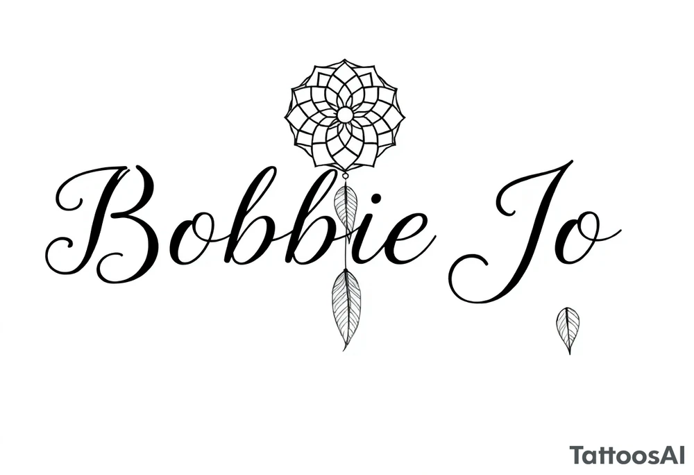 Bobbie Jo with dream catcher tattoo idea