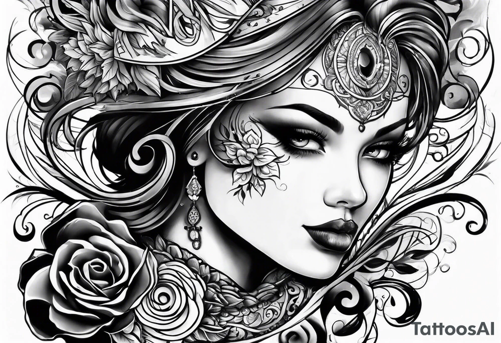 two face tattoo tattoo idea