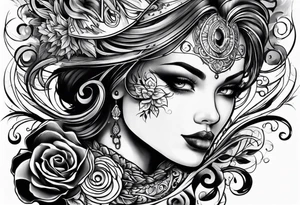 two face tattoo tattoo idea