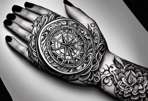Small letter T on ring finger tattoo idea