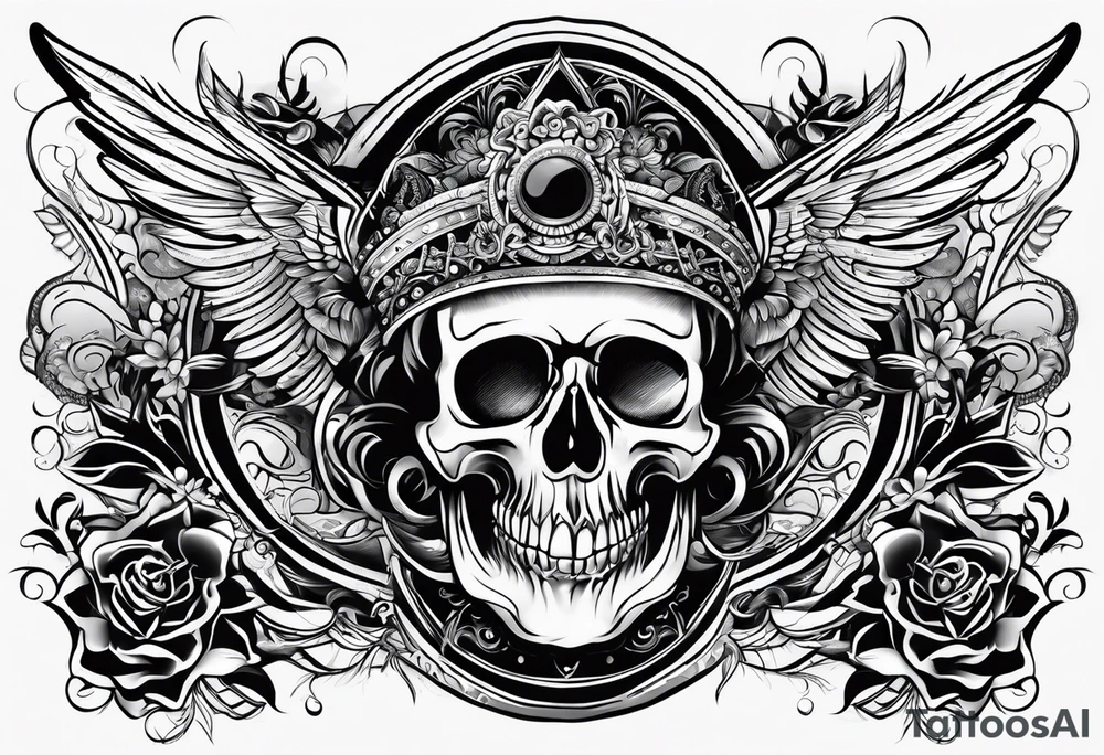 Rock a billy motive tattoo idea