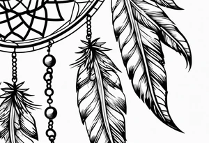 Dreamcatcher with flowers tattoo idea