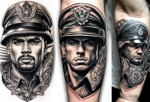 A military related forearm tattoo tattoo idea