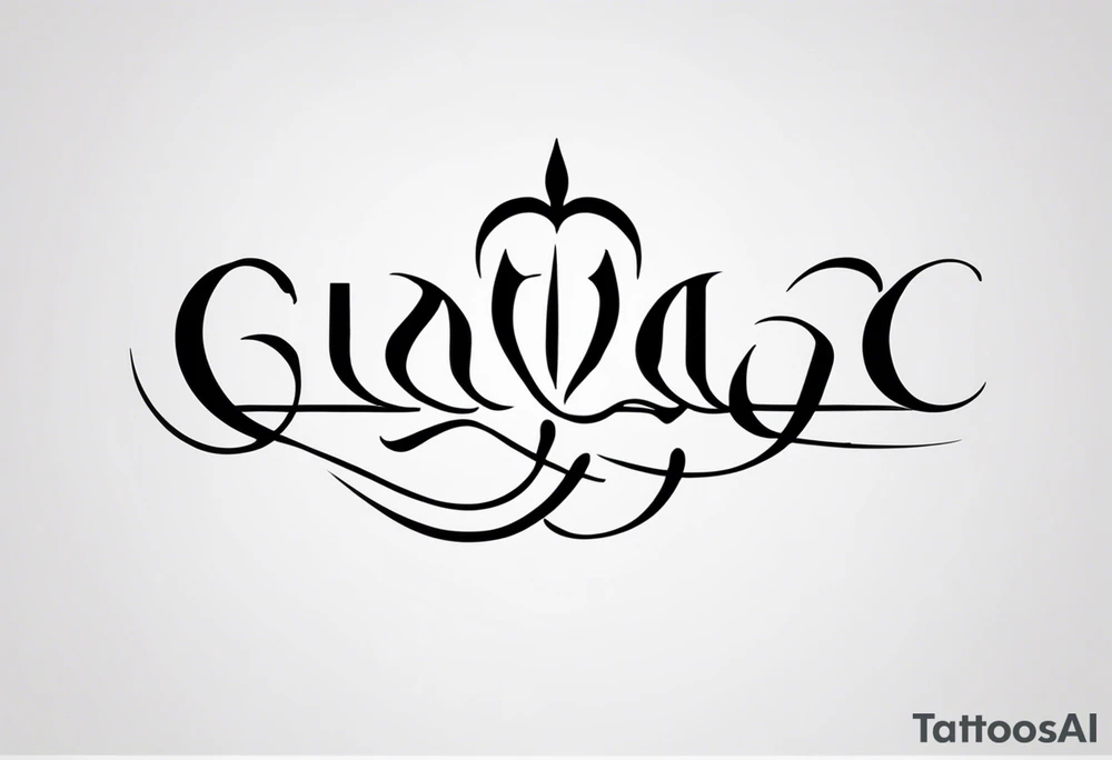 Tattoo ਨਿਰਭਉ ਨਿਰਵੈਰ written in Gurmukhi written text. tattoo idea