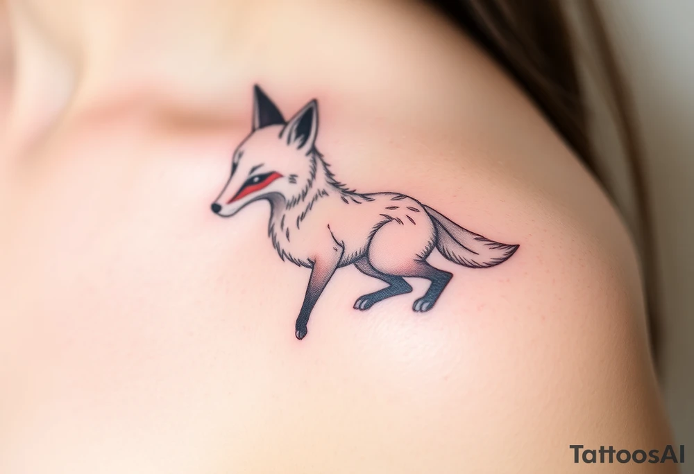 adult fox tattoo idea