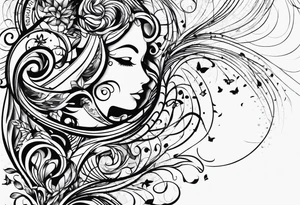 sheet music tattoo idea