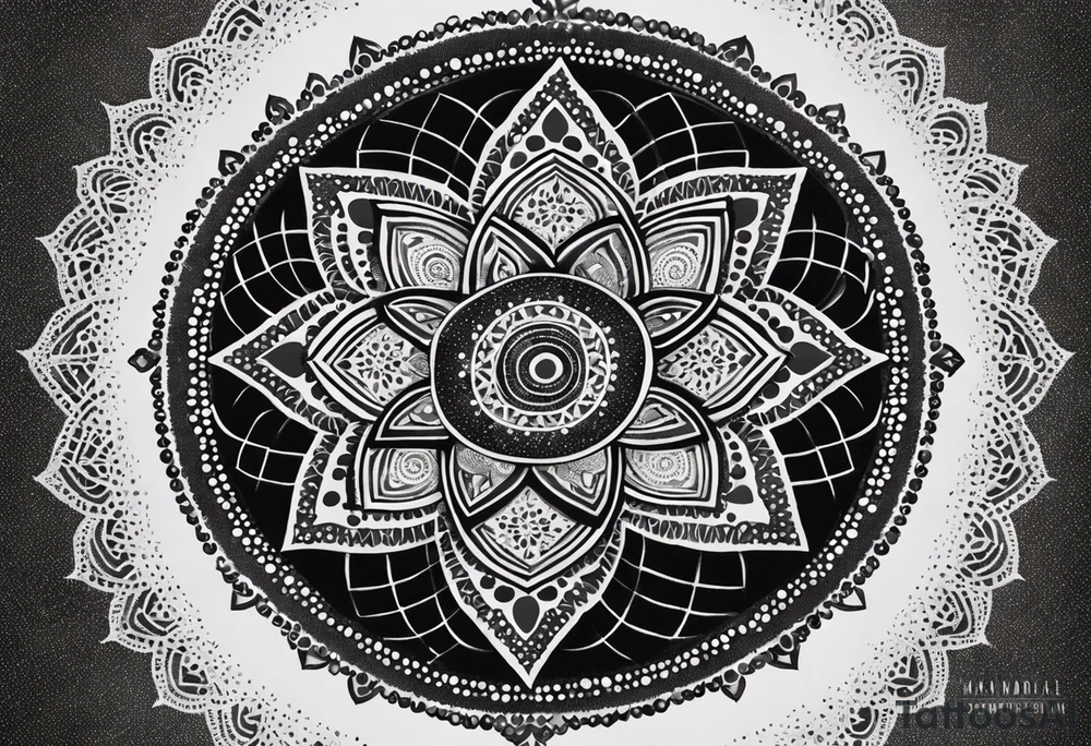 kali mandala, sacred geometry tattoo idea