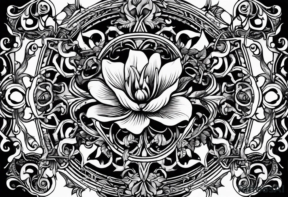 Old school flower tattoos tattoo idea