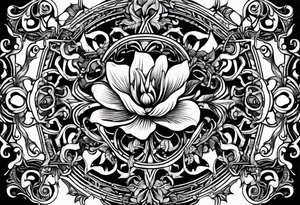 Old school flower tattoos tattoo idea