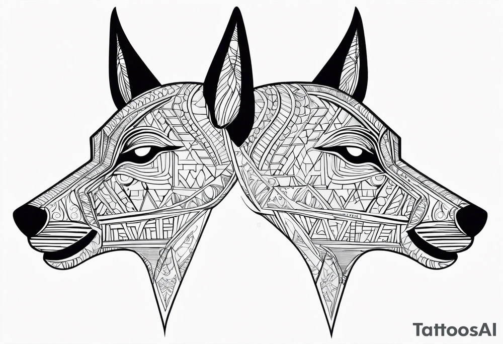 egipto, anubis tattoo idea