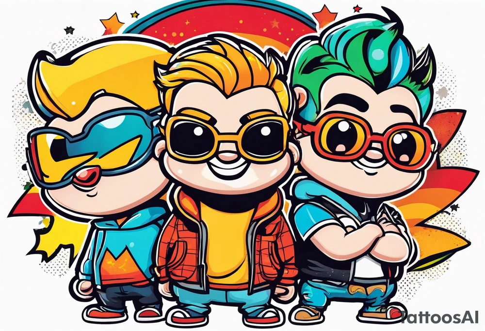 3 friends, tattoo idea