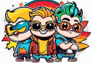 3 friends, tattoo idea