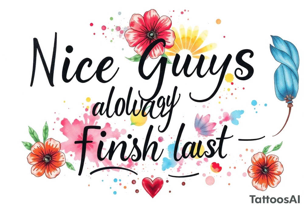 Nice guys always finish last tattoo idea