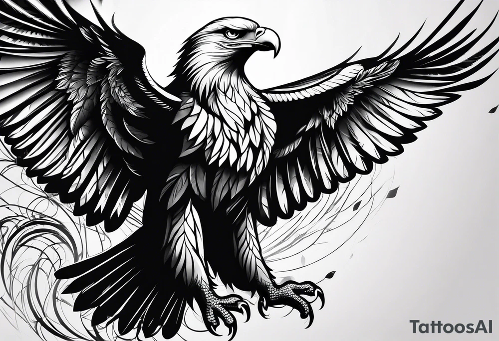 forearm tattoo
eagle wing tattoo idea