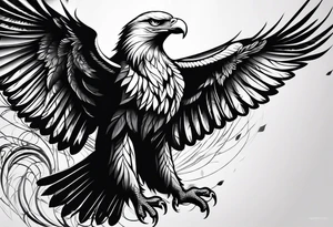 forearm tattoo
eagle wing tattoo idea