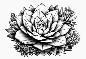 Century cacti tattoo idea