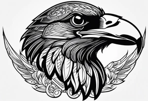 addiction recovery ravens roman egyptian tattoo idea