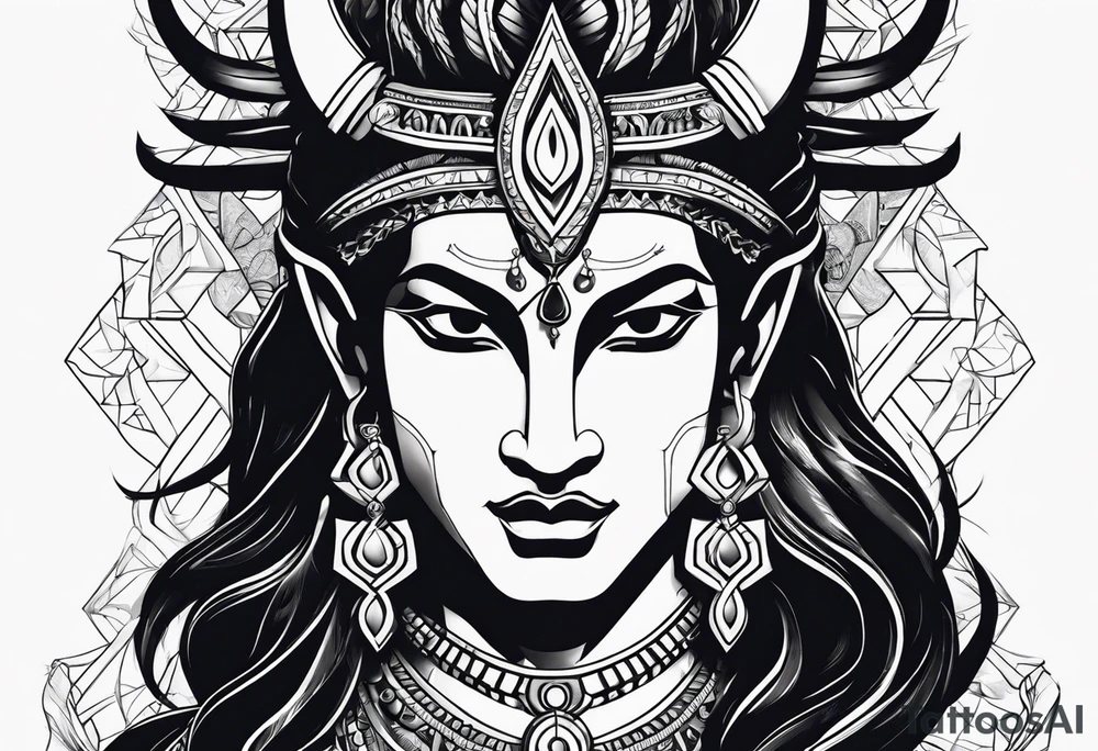 Shiva tattoo, angry tattoo idea