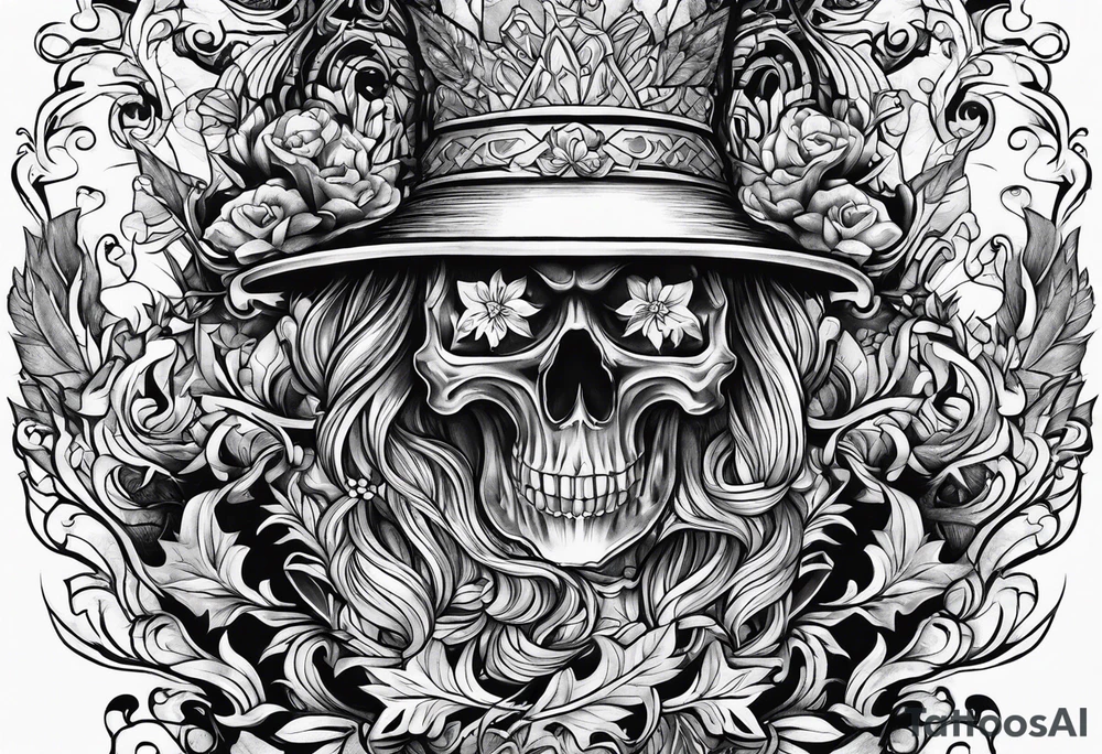 land burning tattoo idea