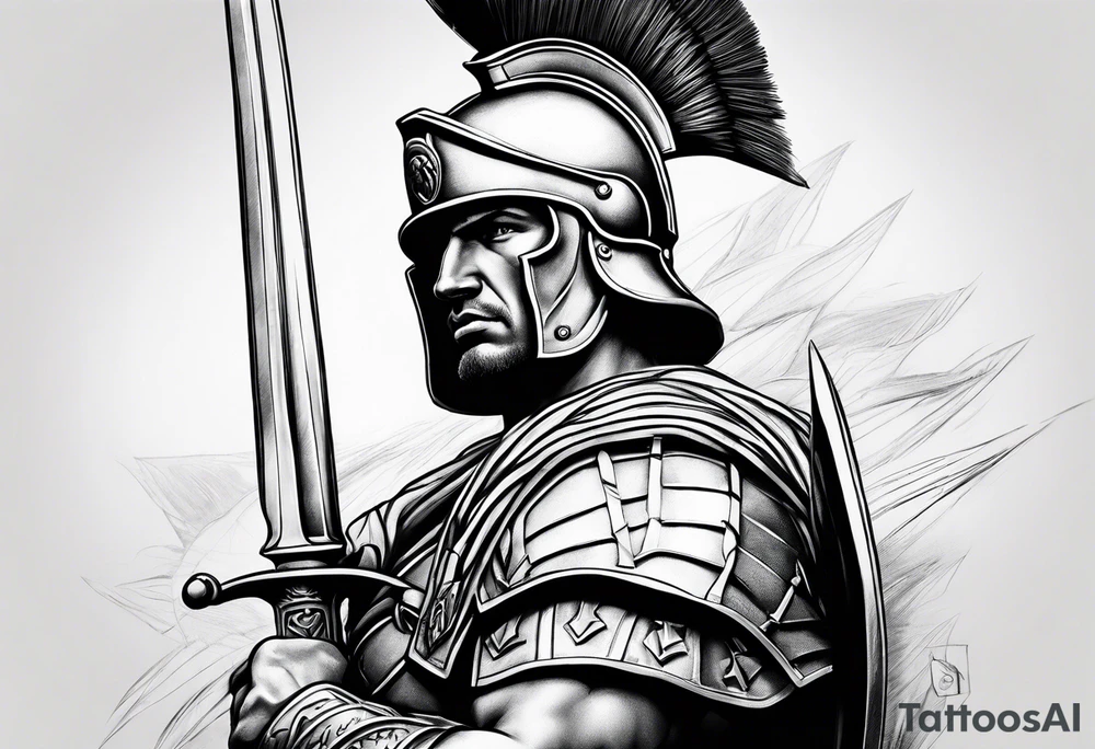 micro realism roman soldier roman art oscar akermo tattoo idea
