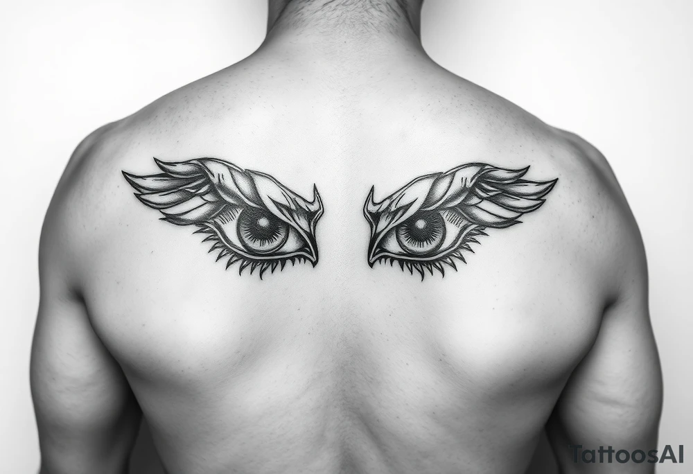 two eyes as a forearm tattoo tattoo idea