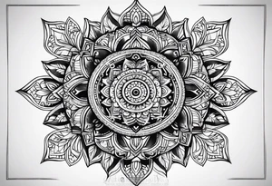 Mandala simple tattoo idea