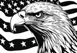 Eagle usa flag tattoo idea