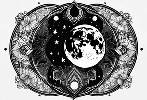 Moon phases tattoo idea