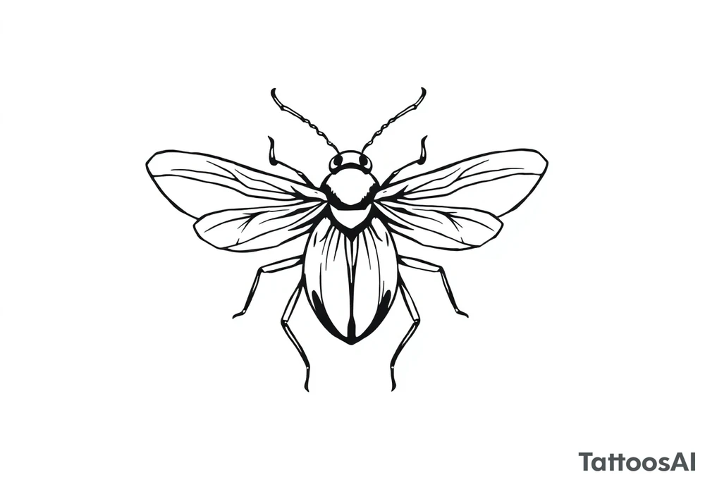 weird bug tattoo idea