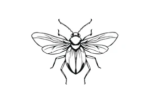 weird bug tattoo idea