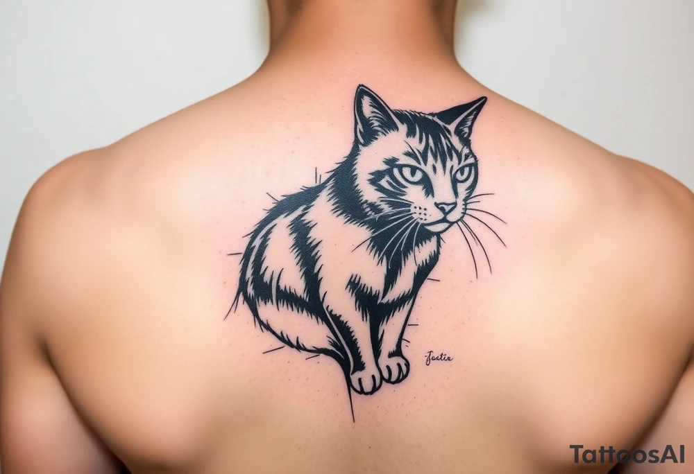Black Cat tattoo idea