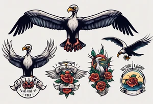 vulture
classic style tattoo idea